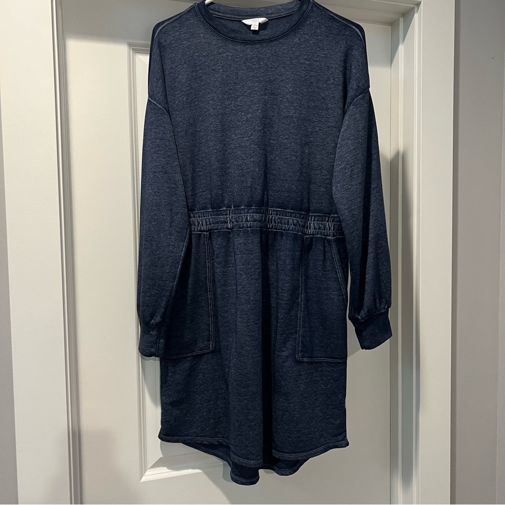 Time and Tru Long Sleeve Dress with Pockets Size Large